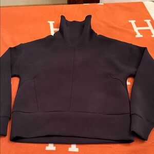 Women’s XS Calia Athletic Wear Funnel Neck Top pullover New  Black